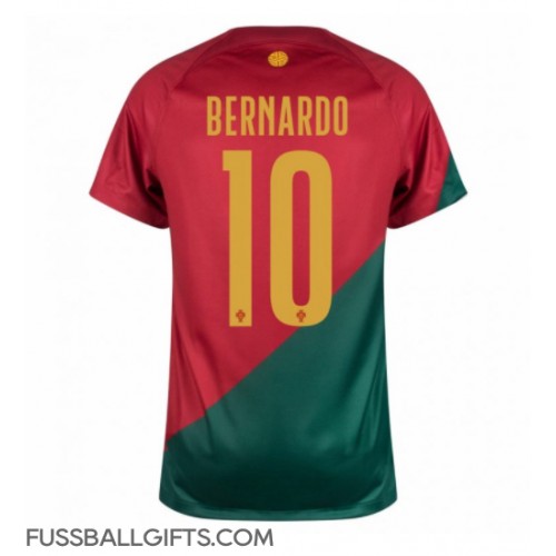 Portugal Bernardo Silva #10 Fußballbekleidung Heimtrikot WM 2022 Kurzarm
